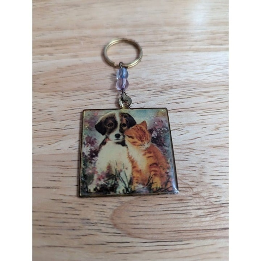 Keychain The Humane Society of the United States metal beat kitty puppy Wash D.C - Picture 6 of 8